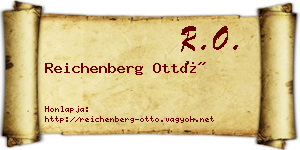 Reichenberg Ottó névjegykártya